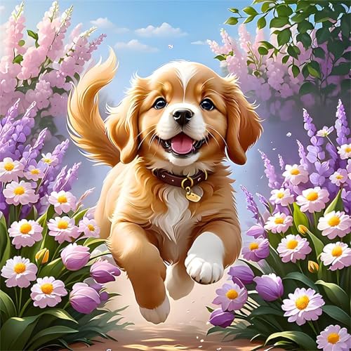 1000 Teile Puzzles für Erwachsene,Herausforderndes Rätsel,Pädagogisches Spiel Puzzlespiele für Die Ganze Familie,Dekoration Geschenke Glückliche Hundeblumen 1000 Teile Puzzles für Erwachsene,Herausforderndes Rätsel,Pädagogisches Spiel Puzzlespiele für Die Ganze Familie,Dekoration Geschenke Glückliche Hundeblumen von Yoonqun