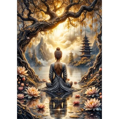 Puzzles 1000 Teile, Puzzle Für Erwachsene,75x50 cm Puzzle Lernspiel Herausforderung Spielzeug 1000 Lotus-Meditation Puzzles für Erwachsene Puzzles 1000 Teile, Puzzle Für Erwachsene,75x50 cm Puzzle Lernspiel Herausforderung Spielzeug 1000 Lotus-Meditation Puzzles für Erwachsene von Yoonqun