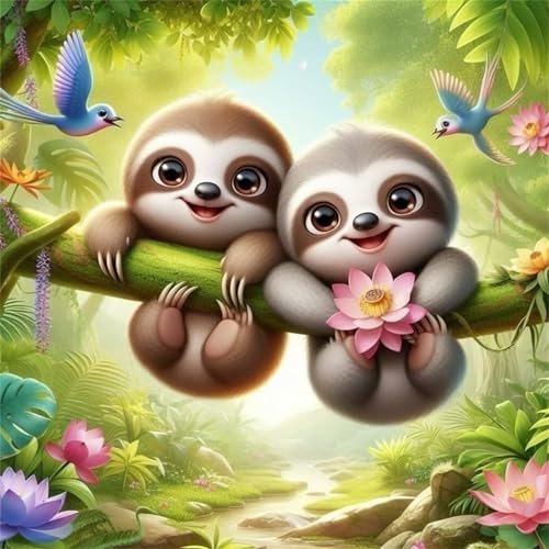 Puzzles 200 Teile, Puzzle Für Erwachsene, 28x28 cm Puzzle Lernspiel Herausforderung Spielzeug 200 Teile Dschungel süße Faultiere Puzzles für Erwachsene Puzzles 200 Teile, Puzzle Für Erwachsene, 28x28 cm Puzzle Lernspiel Herausforderung Spielzeug 200 Teile Dschungel süße Faultiere Puzzles für Erwachsene von Yoonqun