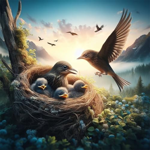 Puzzles 200 Teile, Puzzle Für Erwachsene, 28x28 cm Puzzle Lernspiel Herausforderung Spielzeug 200 Teile Vogelnestfamilie Puzzles für Erwachsene Puzzles 200 Teile, Puzzle Für Erwachsene, 28x28 cm Puzzle Lernspiel Herausforderung Spielzeug 200 Teile Vogelnestfamilie Puzzles für Erwachsene von Yoonqun