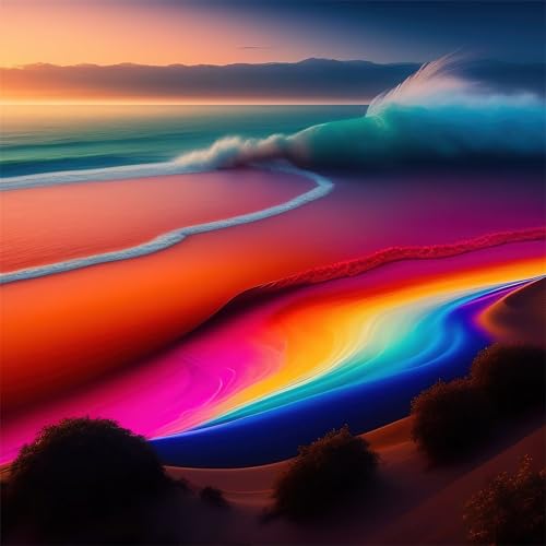 Puzzles 500 Teile, Puzzle Für Erwachsene, 45x45 cm Puzzle Lernspiel Herausforderung Spielzeug 500 Teile Bunte Strandlandschaft Puzzles für Erwachsene Puzzles 500 Teile, Puzzle Für Erwachsene, 45x45 cm Puzzle Lernspiel Herausforderung Spielzeug 500 Teile Bunte Strandlandschaft Puzzles für Erwachsene von Yoonqun