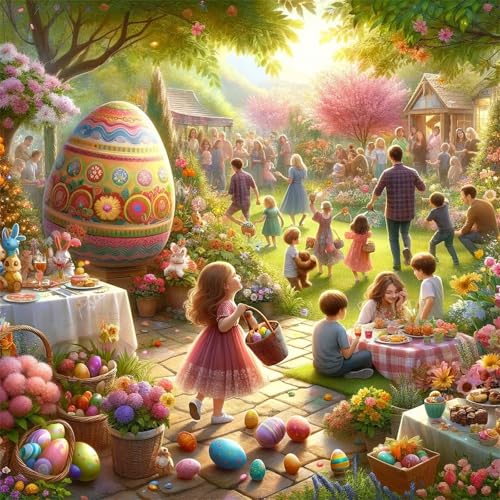 Puzzles 500 Teile, Puzzle Für Erwachsene, 45x45 cm Puzzle Lernspiel Herausforderung Spielzeug 500 Teile Osterparty-Landschaft Puzzles für Erwachsene Puzzles 500 Teile, Puzzle Für Erwachsene, 45x45 cm Puzzle Lernspiel Herausforderung Spielzeug 500 Teile Osterparty-Landschaft Puzzles für Erwachsene von Yoonqun