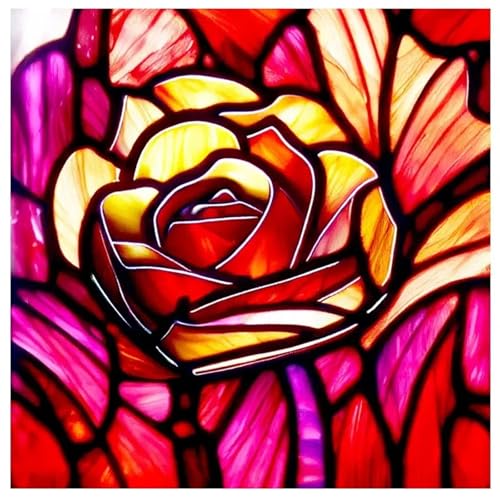 Puzzles 500 Teile, Puzzle Für Erwachsene, 45x45 cm Puzzle Lernspiel Herausforderung Spielzeug 500 Teile Rosen-Buntglas Puzzles für Erwachsene Puzzles 500 Teile, Puzzle Für Erwachsene, 45x45 cm Puzzle Lernspiel Herausforderung Spielzeug 500 Teile Rosen-Buntglas Puzzles für Erwachsene von Yoonqun