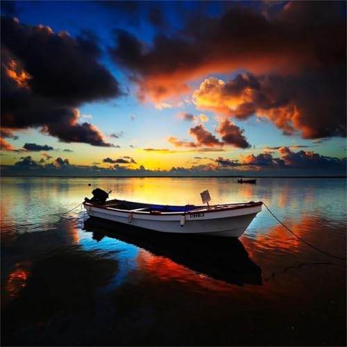 Puzzles 500 Teile, Puzzle Für Erwachsene, 45x45 cm Puzzle Lernspiel Herausforderung Spielzeug 500 Teile Sonnenuntergang See Boot Puzzles für Erwachsene Puzzles 500 Teile, Puzzle Für Erwachsene, 45x45 cm Puzzle Lernspiel Herausforderung Spielzeug 500 Teile Sonnenuntergang See Boot Puzzles für Erwachsene von Yoonqun