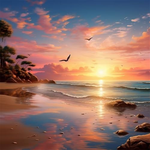Puzzles 500 Teile, Puzzle Für Erwachsene, 45x45 cm Puzzle Lernspiel Herausforderung Spielzeug 500 Teile Sonnenuntergang Strandlandschaft Puzzles für Erwachsene Puzzles 500 Teile, Puzzle Für Erwachsene, 45x45 cm Puzzle Lernspiel Herausforderung Spielzeug 500 Teile Sonnenuntergang Strandlandschaft Puzzles für Erwachsene von Yoonqun