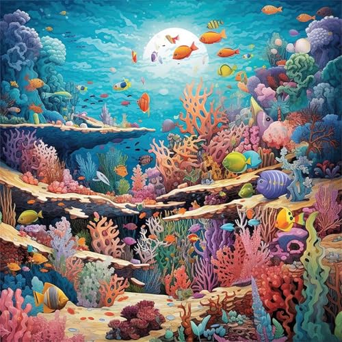 Puzzles 500 Teile, Puzzle Für Erwachsene, 45x45 cm Puzzle Lernspiel Herausforderung Spielzeug 500 Teile Unterwasser-Korallentiere Puzzles für Erwachsene Puzzles 500 Teile, Puzzle Für Erwachsene, 45x45 cm Puzzle Lernspiel Herausforderung Spielzeug 500 Teile Unterwasser-Korallentiere Puzzles für Erwachsene von Yoonqun