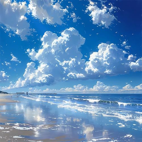 Puzzles 500 Teile, Puzzle Für Erwachsene, 45x45 cm Puzzle Lernspiel Herausforderung Spielzeug 500 Teile Weiße Wolken Meer Landschaft Puzzles für Erwachsene Puzzles 500 Teile, Puzzle Für Erwachsene, 45x45 cm Puzzle Lernspiel Herausforderung Spielzeug 500 Teile Weiße Wolken Meer Landschaft Puzzles für Erwachsene von Yoonqun