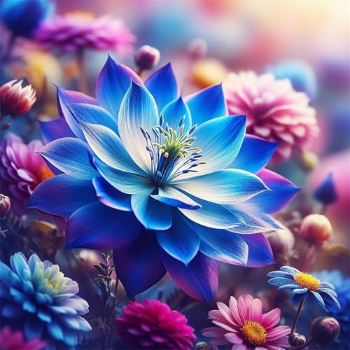 Puzzles 70 Teile, Puzzle Für Erwachsene, 16x16 cm Puzzle Lernspiel Herausforderung Spielzeug 70 Teile Blaue Blumen Puzzles für Erwachsene Puzzles 70 Teile, Puzzle Für Erwachsene, 16x16 cm Puzzle Lernspiel Herausforderung Spielzeug 70 Teile Blaue Blumen Puzzles für Erwachsene von Yoonqun