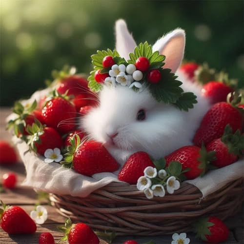 Puzzles 70 Teile, Puzzle Für Erwachsene, 16x16 cm Puzzle Lernspiel Herausforderung Spielzeug 70 Teile Erdbeerhase Puzzles für Erwachsene Puzzles 70 Teile, Puzzle Für Erwachsene, 16x16 cm Puzzle Lernspiel Herausforderung Spielzeug 70 Teile Erdbeerhase Puzzles für Erwachsene von Yoonqun