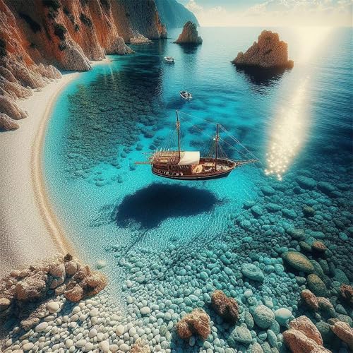 Puzzles 70 Teile, Puzzle Für Erwachsene, 16x16 cm Puzzle Lernspiel Herausforderung Spielzeug 70 Teile Küstenbootlandschaft Puzzles für Erwachsene Puzzles 70 Teile, Puzzle Für Erwachsene, 16x16 cm Puzzle Lernspiel Herausforderung Spielzeug 70 Teile Küstenbootlandschaft Puzzles für Erwachsene von Yoonqun