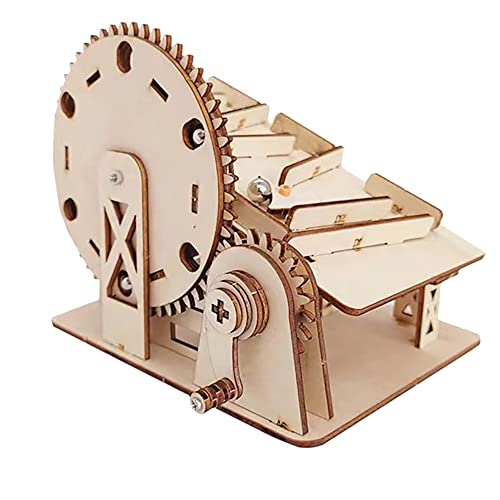 Yopeissn HöLzerne Murmelbahn 3D Puzzle DIY Mechanisches Satz Maze Ball Spiel zum Bauen Lernspielzeug für Kinder Jugendliche von Yopeissn