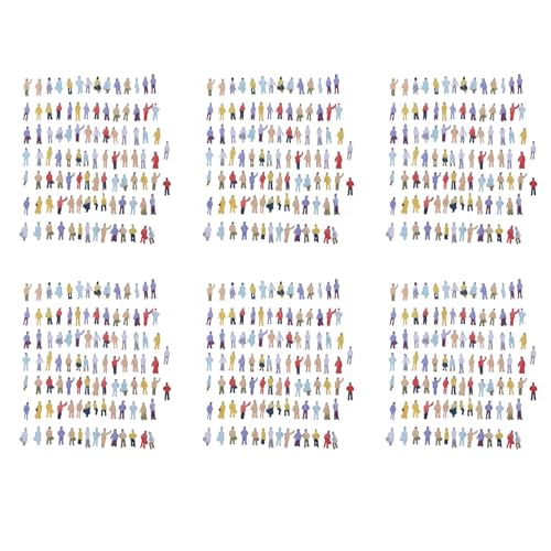 Yopeissn Neue 600 Stueck Gemalt Modellbahn Menschen Zahlen (1:150) von Yopeissn