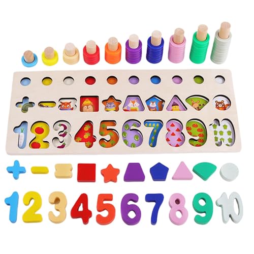 MontessoriSpielzeug Ab 3 Jahre, Holz-Puzzle Mit Zahlen Für Kinder, Magnetisches Angelspiel MontessoriSpielzeug Ab 2 Jahre Kinderspielzeug Für Das Frühe Lernen Im Baby Kleinkinder von Yorajuy