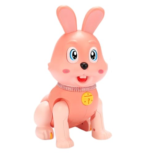 Yorajuy Elektronisches Hasenspielzeug, Kaninchenspielzeug mit Lichtern | Elektrisches musikalisches Kaninchenspielzeug für Kinder | Bewegliches Hasenspielzeug im Cartoon-Stil, blinkendes Spielzeug für von Yorajuy