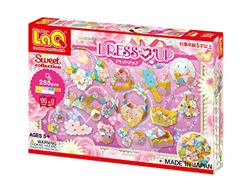 LaQ Sweet Collection Dress Up | 285 Pieces | 11 Models | Age 5+ | Creative, Educational Construction Toy Block | Made in Japan von Yoshiritsu