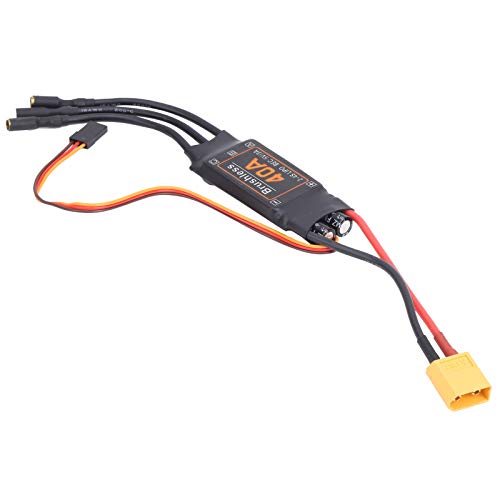 Yosoo Health Gear 40A ESC, Bürstenlos, Elektrisch für RC, für RC-Drohnenflugzeuge, Zubehör, Drohnen-ESC, Bürstenloser ESC, ESC für RC-Flugzeuge, Servos und Teile von Yosoo Health Gear