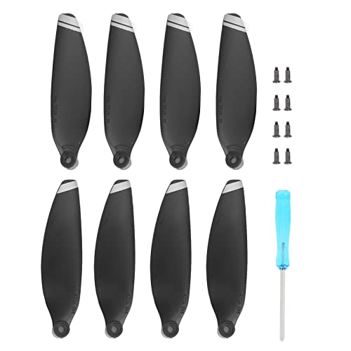 Yosoo Propeller für Drohne, 2 Paar Propeller Ersatzteile Ersatzteil Drohnenzubehör Passend für Mavic Mini 2 (Silberkante) von Yosoo Health Gear