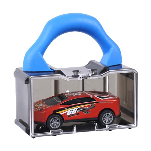 Yosuny Mini Car Toy Organizer für Hot Wheels Cars Display Box für 1/64 Scale Cars, Matchbox Cars, Portable und Display Sammlungen (Spielzeugauto Nicht enthalten) (1 Stück transluzentes Grau) von Yosuny