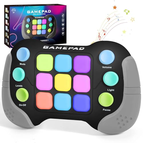 YouJabz Handheld-Spielekonsole, Quick Push Spiel Fidget Toys für Kinder Erwachsene, Pop Game It Elektronisches Spiel Antistress Spielzeug Geschenke für Kids (Grau) von YouJabz