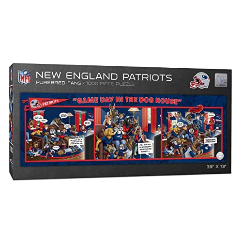 YouTheFan 2506227 New England Patriots Game Day in The Dog House Puzzle mit 1000 Teilen, Team-Farben, Einheitsgröße von YouTheFan