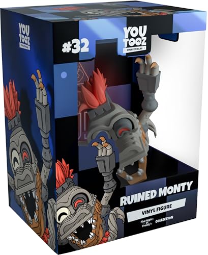 Youtooz FNAF Ruined Monty 9,1 cm, Ruined Monty Vinyl Figure, Collectible Ruined Monty from Five Nights at Freddy's by Youtooz FNAF Collection von Youtooz