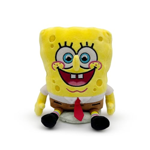 Youtooz Spongebob Schwammkopf Spongebob Schulterreiter 14 cm Plüsch, Spongebob Shoulder Rider Plushie, Sammlerstück Spongebob Shoulder Rider by Youtooz Spongebob Schwammkopf Plüsch Kollektion von Youtooz