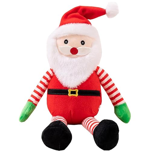 YouXiaor Weihnachten Kuscheltiere, Weihnachten Plüschtier Dekoration Stofftiere Weihnachtsmann Plüschpuppe Weiche Kuscheltier Spielzeug Home Desktop Deko Kinder von YouXiaor