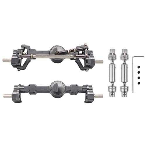 Youdefa CNC-eloxierte Vollmetall-Portalachse vorne und hinten mit Antriebswelle für MN D90 MN98 MN99S MN45 1/12 RC Auto-Upgrade-Teile, D von Youdefa