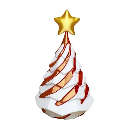 3D-gedruckter Kegel, kegelförmiger Weihnachtsbaum, 3D-gedruckte Pyramidenschnallen-Skulptur, Fantasie-Bürodekoration, Urlaubstisch-Ornamente, buntes Spielzeug von Youding