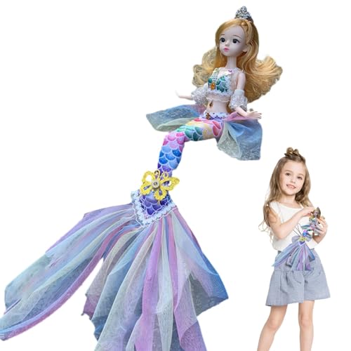 Puppenspielzeug, kleine Meerjungfrau, bewegliche Meerjungfrau-Prinzessin-Sammlung mit 360-Grad-Drehung, 11 vom Film inspirierte Gelenke, klassische Mode, Puppe, Meerjungfrau, exquisites Geschenk Puppenspielzeug, kleine Meerjungfrau, bewegliche Meerjungfrau-Prinzessin-Sammlung mit 360-Grad-Drehung, 11 vom Film inspirierte Gelenke, klassische Mode, Puppe, Meerjungfrau, exquisites Geschenk von Youding