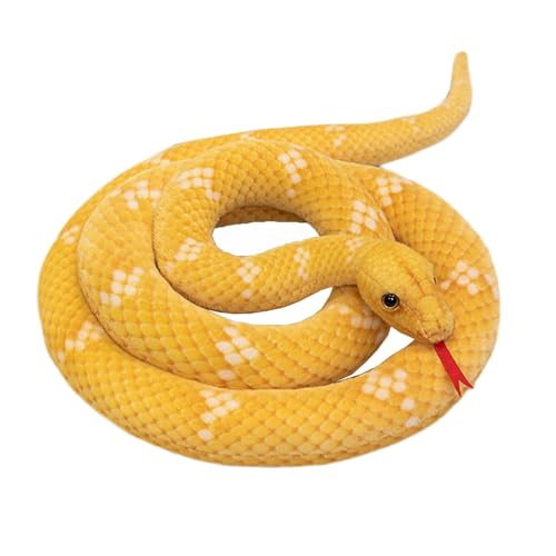 Youding Anaconda Schlangenplüsch, Realistisches Schlangen-Kuscheltierspielzeug, Schlangenstofftier - 190 cm lang - Kuscheltiere, große realistische Anaconda-Sachen, Schlangenpuppen, Streich-Requisiten von Youding