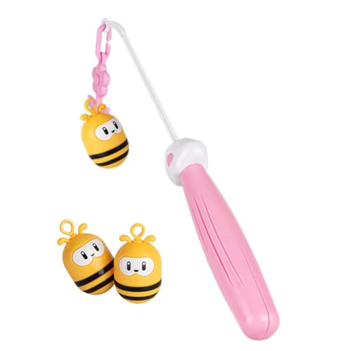 Youding Angelruten-Pole-Spielzeug, Angelspiel für Kinder,Little Bee Angelspielset | 2-in-1 Little Bee Fishing Lernspielzeug, Spielset für Feinmotorik von Youding