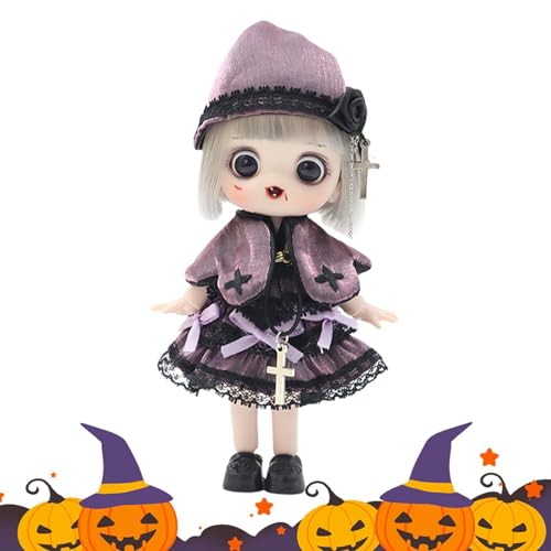 Youding Gelenkpuppe, Mädchenpuppe, bewegliche Puppe, Actionfiguren, Halloween-Dekoration | Actionfiguren von Halloween-Spielzeug, Puppen-Set mit komplettem Outfit für von Youding