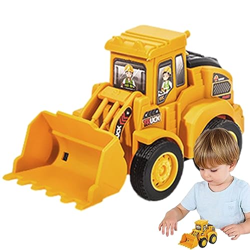 Youding Rolldozer - Roller-Bulldozer-Fahrzeuge,Wiederverwendbarer BAU-Power-Hauller-Bagger, tragbare Straßenwalze und Bohrer-Auto-Pfahlantrieb für Kinder von Youding