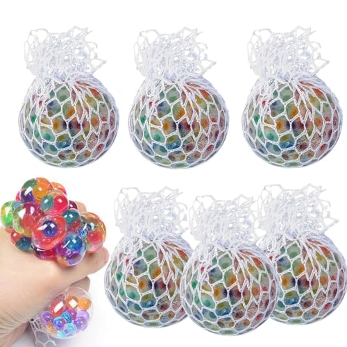 Stressbälle,Anti Stressball,Stressball für Erwachsene,Stress Balls,Anti Stress Spielzeug für Kinder,Bunte Anti Stress Squeeze Traubenbälle Kinder Erwachsene für ADHS Angst Spannung und Stress(6 Stück) von Youghuen