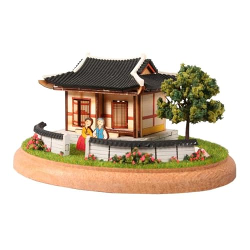 Youngmodeler Hobby Modellbausätze aus Holz, Mini-Diorama, Fliesen-Überdachtes Haus, erleben Sie den Charme traditioneller koreanischer Dörfer von Youngmodeler