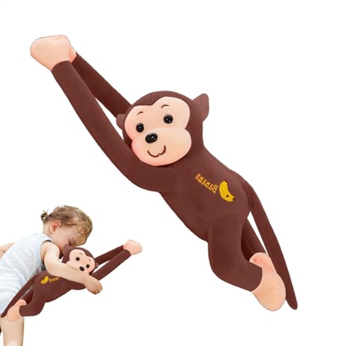 Plüschtier Affe, Süßer Langarmiger AFFE Plüschtier 45CM Stofftier Affe Mit Langen Armen, AFFE Plüschpuppe Hängende AFFE Stofftier Kissen Simulation Tier Gibbon Puppen Gefüllt,Nette Tier Puppe Geschenk von Youngwier