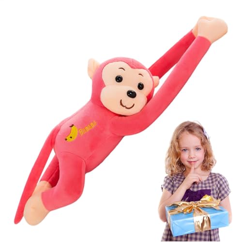 Plüschtier Affe, Süßer Langarmiger AFFE Plüschtier 45CM Stofftier Affe Mit Langen Armen, AFFE Plüschpuppe Hängende AFFE Stofftier Kissen Simulation Tier Gibbon Puppen Gefüllt,Nette Tier Puppe Geschenk von Youngwier