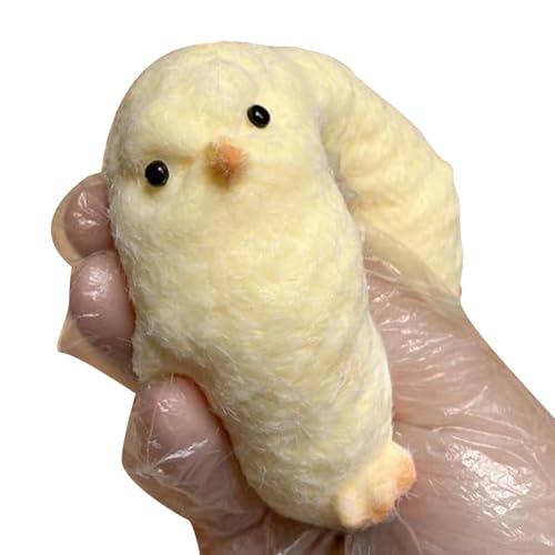 Taba Squishy Küken, Süße Küken-Squeeze-Taba-Squishy-Spielzeug, Anti-Stress Huhn Fidget Spielzeug, Mochi Squishy Huhn-Quetschspielzeug,Küken-Silikon-Stressball,zum Stressabbau Und Zur Entspannung 7x8cm von Youngwier