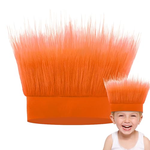 Troll Haar Stirnband ,Troll-Stirnband | Lustige Flauschige Crazy-Hair-Perücke Troll | Kostüm-Stirnband Bequeme Kopfbedeckung, Haarstirnband Für Sportpartys, Kostüme, Cosplay Und Halloween Kinder Adult von Youngwier