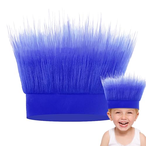 Troll Haar Stirnband ,Troll-Stirnband | Lustige Flauschige Crazy-Hair-Perücke Troll | Kostüm-Stirnband Bequeme Kopfbedeckung, Haarstirnband Für Sportpartys, Kostüme, Cosplay Und Halloween Kinder Adult von Youngwier