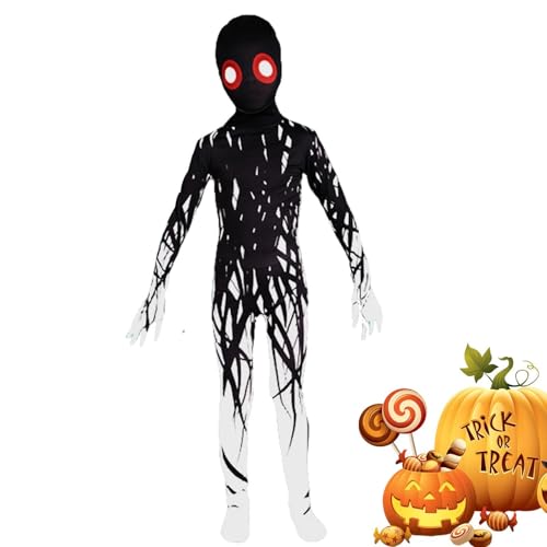 Youngwier Horror-Kostüme für Kinder, Halloween-Kostüme für Kinder | Horror Atmungsaktives Dress Up,Gotischer elastischer Kinderoverall, weiches Festkostüm für Rollenspiele von Youngwier