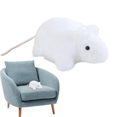 Youngwier Mäuse Stofftiere,Simulierte Mäusepuppe - Simuliertes Plüsch-Mäuse-Puppenspielzeug,Niedliche Heimation für Auto, Couch, Schlafzimmer, Wohnzimmer, Kinderzimmer, Spielzimmer von Youngwier