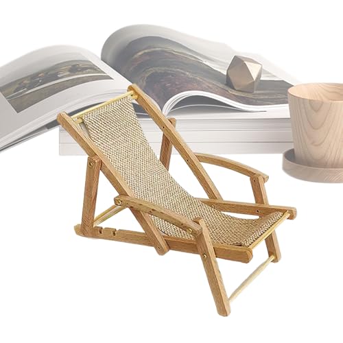 Youngwier Mini Strandstuhl,Mini Holzsessel - Miniaturmöbel Für Puppenhaus Und Vitrine Deko Youngwier Mini Strandstuhl,Mini Holzsessel - Miniaturmöbel Für Puppenhaus Und Vitrine Deko von Youngwier