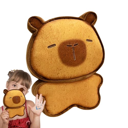 Youngwier Niedliche Capybara Plüsch, Capybara Plüschspielzeug,Süße Puppenkissen Toast Capybara Plüschspielzeug - Soft Doll Home, einfallsreiches Spiel Plüschzimmer, Stoffspielzeug für Kinder von Youngwier