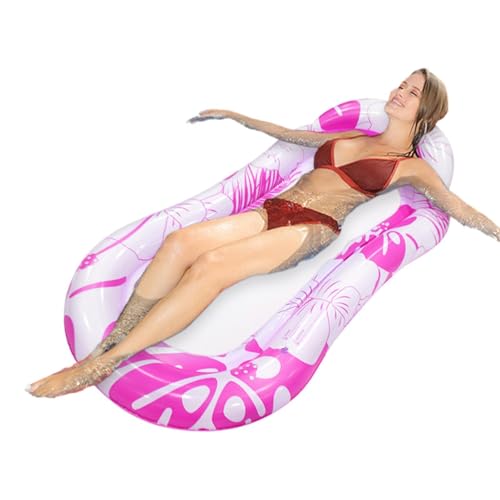 Youngwier Pool-Float-Liege,PVC-Schwimmbad-Floß - Schwimmfloß und Liege, lustiger Pool-Liegestuhl für Erwachsene, Kinder, Sommerpool, Strandparty im Freien von Youngwier