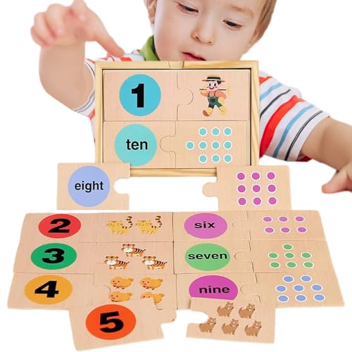Youngwier Puzzle Alter 2-4,Holz Lernspielzeug Zahlen Puzzle | Vorschule Lernspiele für Kinderzimmer Kindergarten Klassenzimmer Zuhause Mädchen Youngwier Puzzle Alter 2-4,Holz Lernspielzeug Zahlen Puzzle | Vorschule Lernspiele für Kinderzimmer Kindergarten Klassenzimmer Zuhause Mädchen von Youngwier