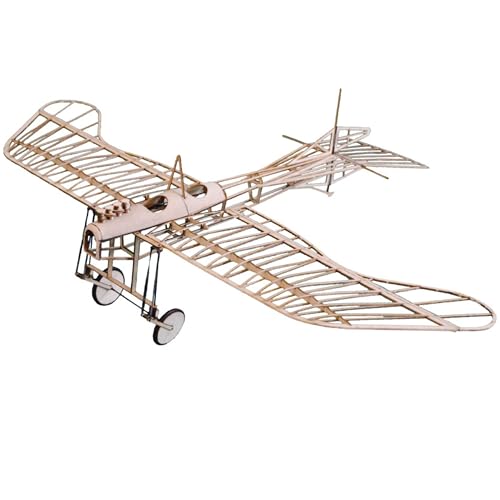 Etrich Taube Slow Flyer Modellflugzeug Kit, Maßstab 1:30, 456 mm Spannweite, RC Flugzeugmodell Baukasten, Modell Flugzeug zum selbst Bauen, gelaserte Balsa Holz Bauteile, 456 x 290 x 125 mm, 30 g RTF von Your Day Mate