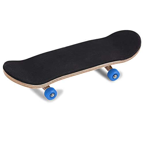 Yousiliang Fingerboard-Skateboard, 1 Stück, Ahorn-Holzlegierung, Fingerboard-Finger-Skateboards mit Box, reduziert Druck, Kindergeschenke (Dunkelblau) von Yousiliang