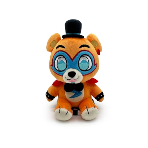 YouTooz FNAF Glamrock Freddy Shoulder Rider 15,2 cm Plüsch, Glamrock Freddy Shoulder Rider Plüsch, Sammlerstück Glamrock Freddy Shoulder Rider aus Five Nights at Freddy's FNAF Plush Collection von Youtooz